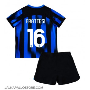 Inter Milan Davide Frattesi #16 Kotipaita Lapsille 2023-24 Lyhythihainen (+ shortsit)